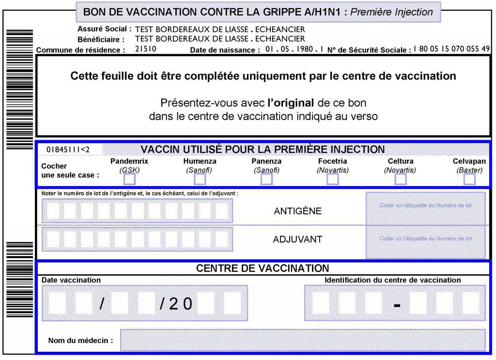 CNAM - H1N1流感疫苗接种数据处理项目